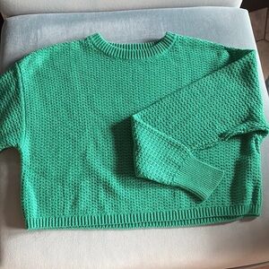 Abound Emerald Knit Cropped Pullover